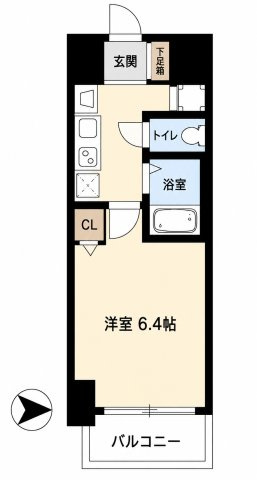 プレサンス名古屋駅前プラチナムの間取り