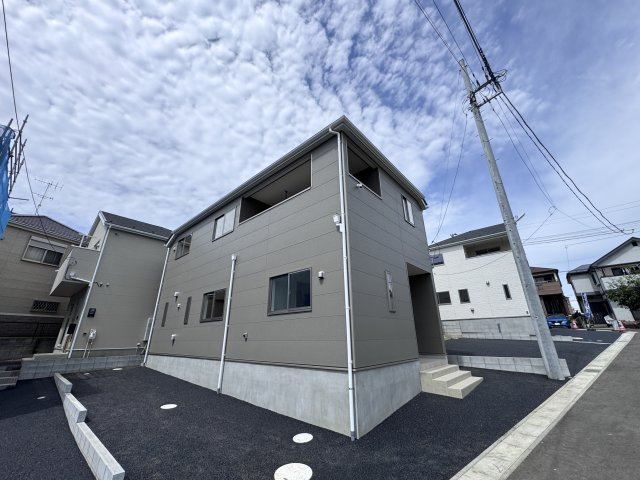 松戸市六実５丁目新築戸建（六実第12）の外観|4号棟外観・完成済み内覧可能です！