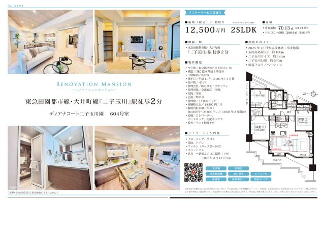 ★仲介手数料無料★Diana Court二子玉川園のその他