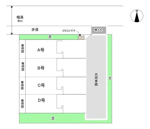 YKガーデンの区画図