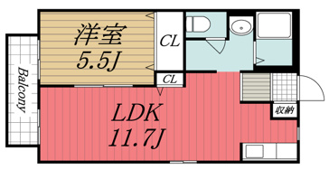 【間取り】 | アルカディア　B