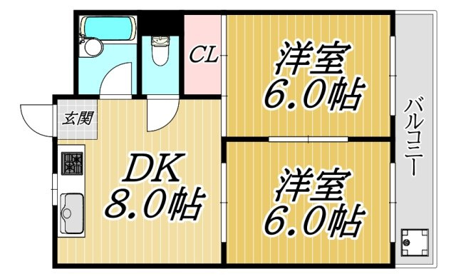 リヴィエール尾浜の間取り