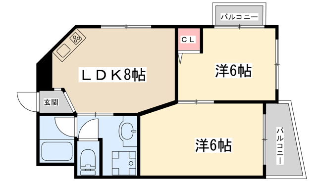 【間取り】 | グリーンハイツ東三国