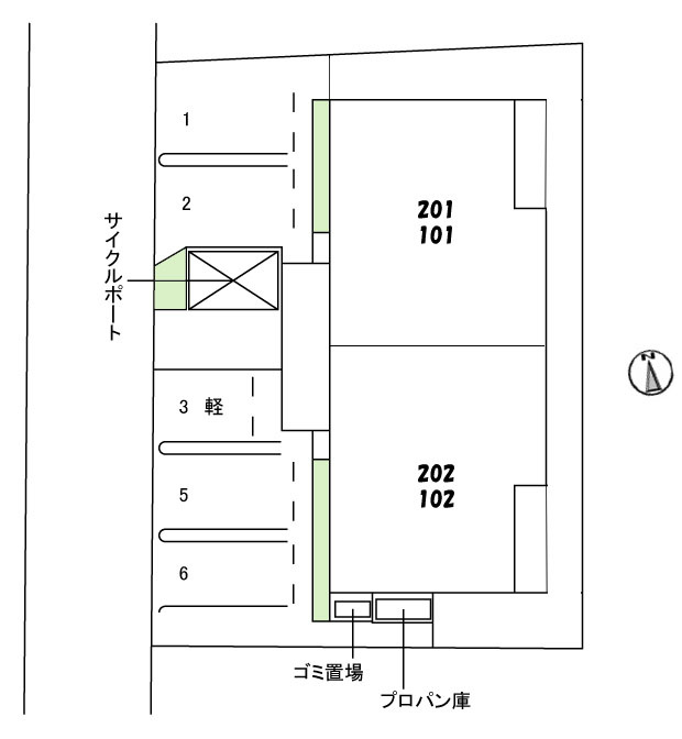 ＳｈａＭａｉｓｏｎ佐々木　の区画図
