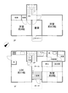 【間取り】 | 和光市新倉1丁目 2×4工法の一戸建