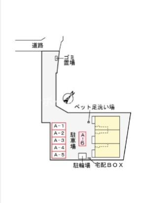 レジーナ　ガーデンAの区画図