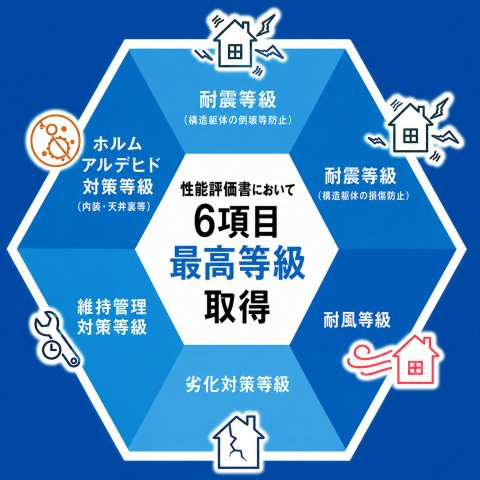 武蔵村山市岸３丁目　新築戸建全3棟の区画図|第三者評価で住まいの性能をしっかり確認！6項目最高等級の安心品質です。