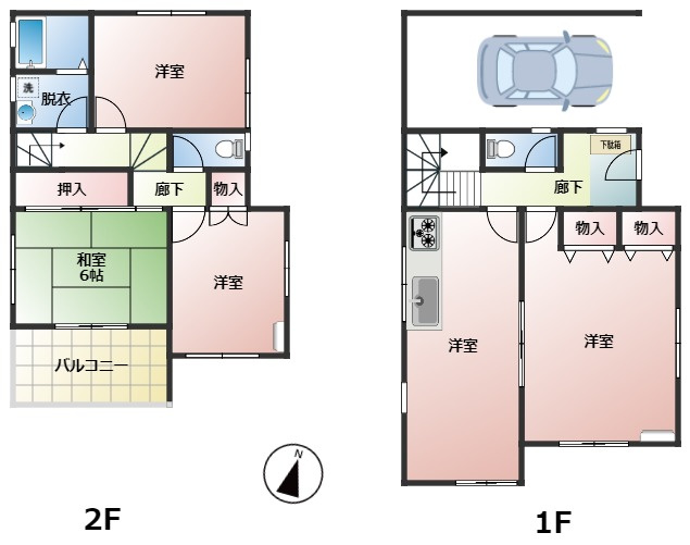 熊谷伊藤貸家の間取り