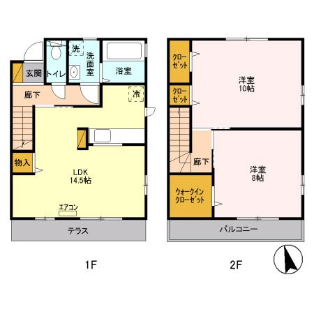 ヴィラージュ　Cの間取り
