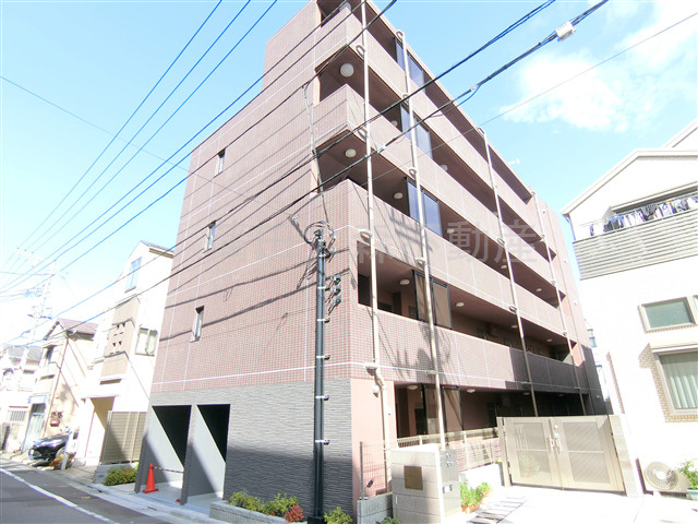 ブライズ下丸子DUE(ドゥエ)の外観|2021年11月築　RC鉄筋コンクリート造地上5階建て総戸数21戸インターネット無料の分譲賃貸！東京都大田区下丸子2丁目　東急多摩川線下丸子駅最寄り徒歩6分、武蔵新田駅徒歩10分
