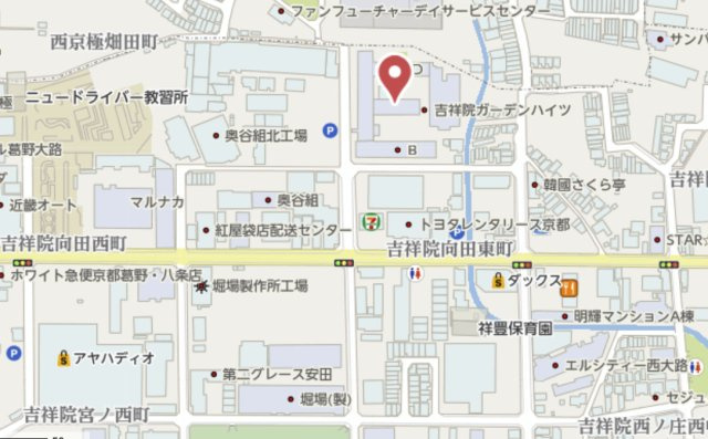 吉祥院ガーデンハイツC棟　2階の地図