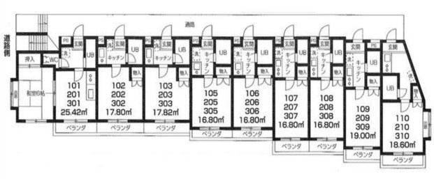 三光町マンションの間取り