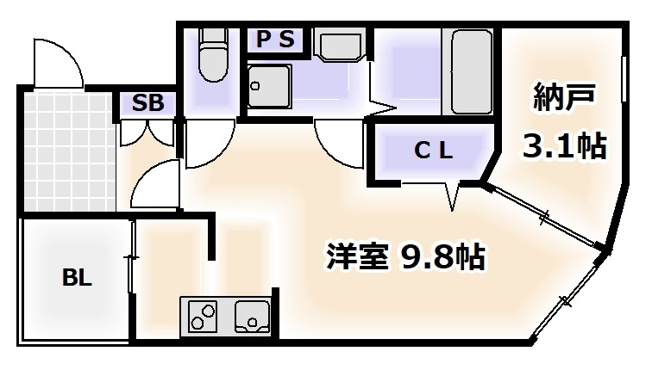 【間取り】 | アーバンカーサ難波Ⅲ