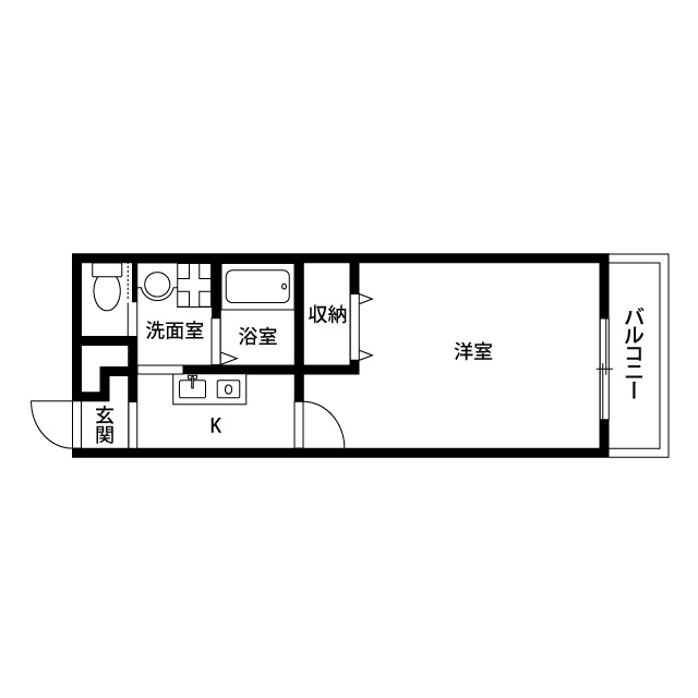 アンプルールクラージュルヴニールの間取り