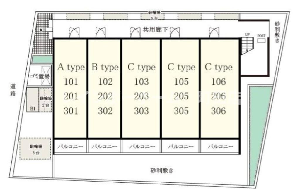 リブリ・ブラン メゾン 壱番館※初期費用分割後払いサービス利用可能物件の区画図