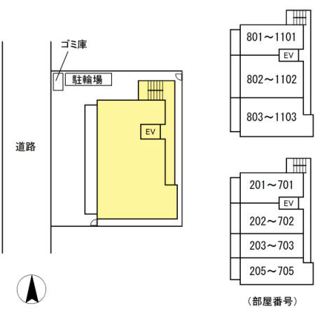 TWIN TOWERS Selinaの駐車場