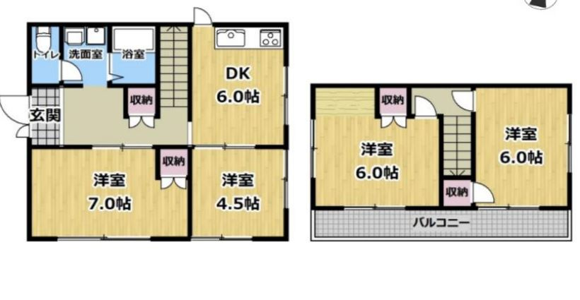 神戸市西区北山台2丁目戸建ての間取り