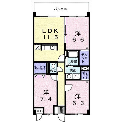 オーブ木太の間取り