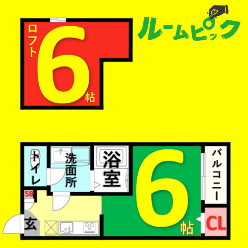 レグルス千種　名古屋市賃貸　仲介手数料無料の間取り