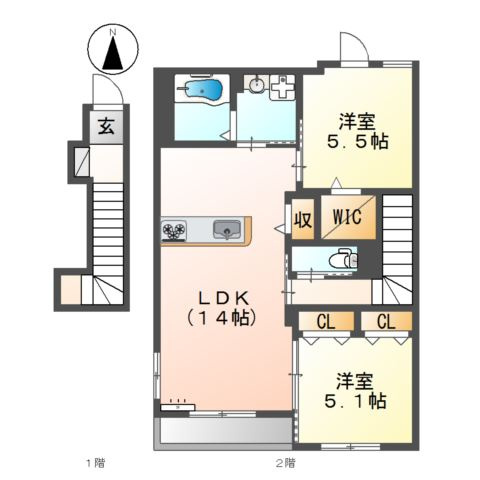 【間取り】 | ベルウエスト花園