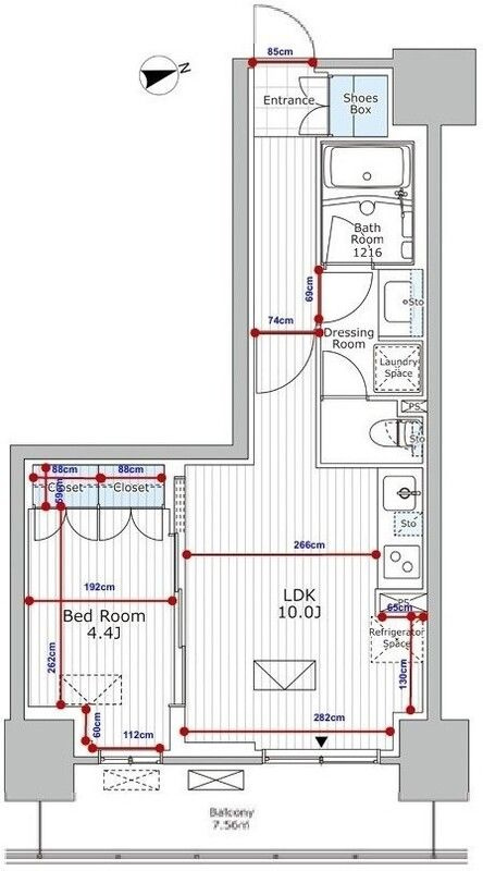 パークアクシス市川の間取り