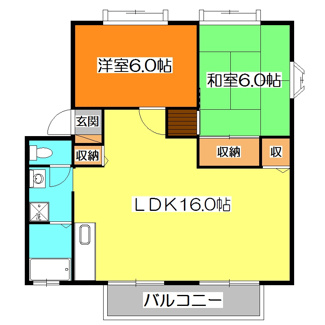【間取り】 | パティオ81