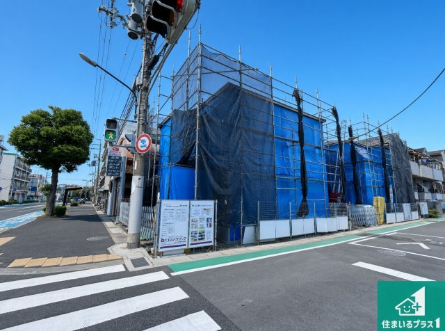伊丹市野間　第1期　新築一戸建ての外観|現在の進捗状況です！順調に作業進行中、完成が待ち遠しいです！詳細の間取り等、お気軽にお問い合わせください！