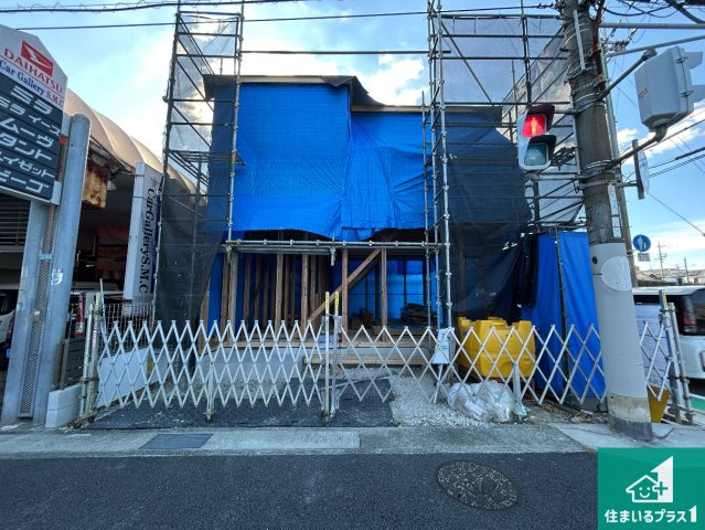 伊丹市野間　第1期　新築一戸建ての外観|現在の進捗状況です！順調に作業進行中、完成が待ち遠しいです！詳細の間取り等、お気軽にお問い合わせください！