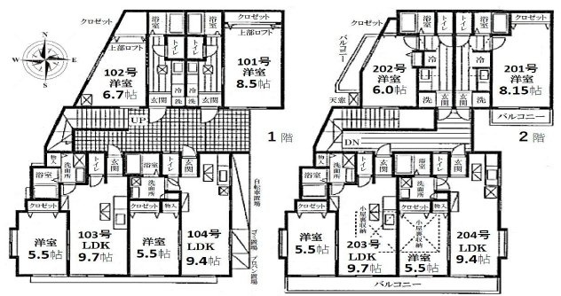 アイル富士見の間取り