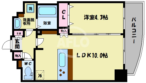 プレサンス中之島公園アティレの間取り|プレサンス中之島公園アティレ　間取り
