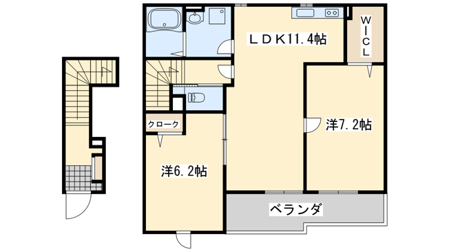 【間取り】 | エスポワールＳ