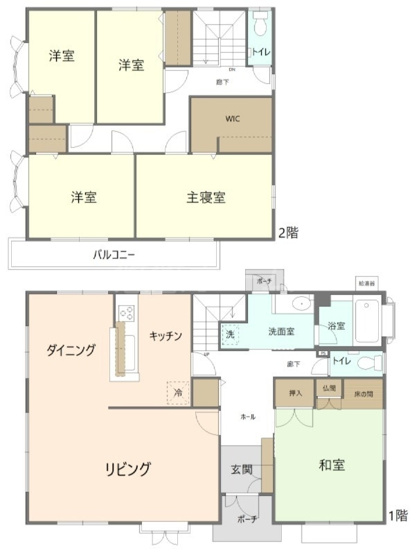 【間取り】 | 乙金二丁目貸家