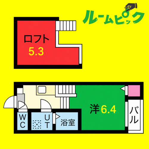 Yuu-Tao姫宮町　名古屋市賃貸　仲介手数料無料の間取り