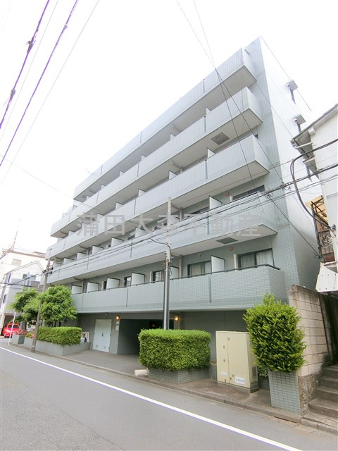 ルーブル池上Ⅱの外観|1995年3月築　RC鉄筋コンクリート造地上6階建て総戸数43戸
東京都大田区仲池上6丁目　都営浅草線西馬込駅徒歩10分