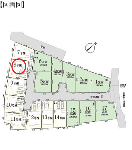八王子市小宮町第4 新築戸建て～全17区画～の区画図