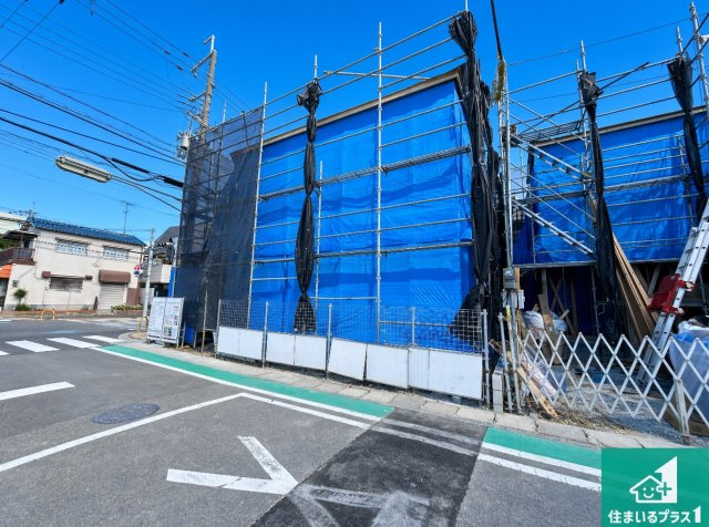 伊丹市野間　第1期　新築一戸建ての外観|現在の進捗状況です！順調に作業進行中、完成が待ち遠しいです！詳細の間取り等、お気軽にお問い合わせください！