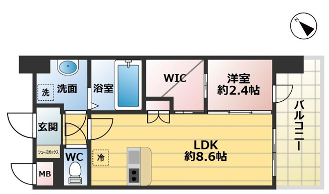 【間取り】 | セレニテ阿波座ミラク