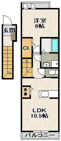 エスポワール小林の間取り