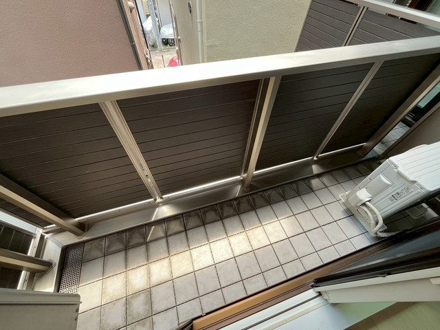 ディアコート住吉のバルコニー