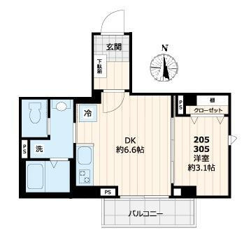 ディアコート住吉の間取り