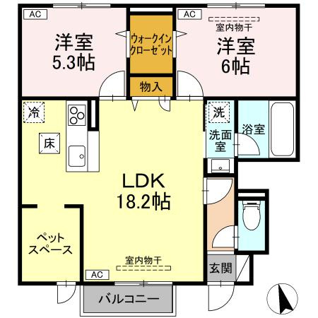 【新築】TORISIA大沢川原の間取り