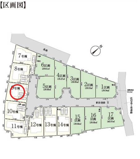 八王子市小宮町第4 新築戸建て～全17区画～の区画図