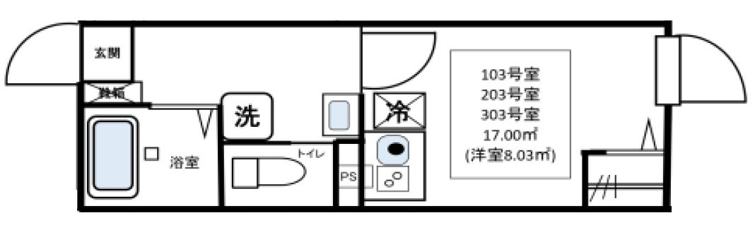 K.F新柴又の間取り