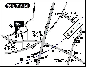 ラヴィ梶ヶ谷の地図|２駅利用可能な閑静な住宅地