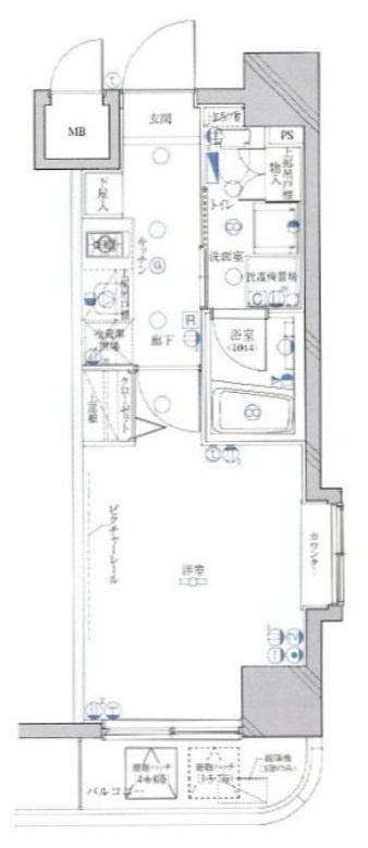 グリフィン横浜・西口壱番館の間取り|間取りです。