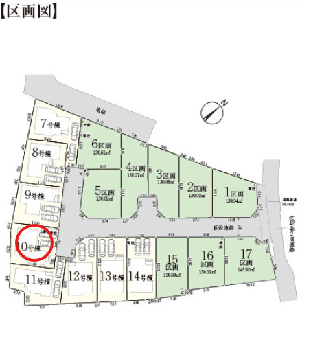 八王子市小宮町第4 新築戸建て～全17区画～の区画図