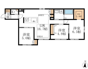 La Collina 新宿中落合の間取り|★アイランドキッチンのお部屋です★