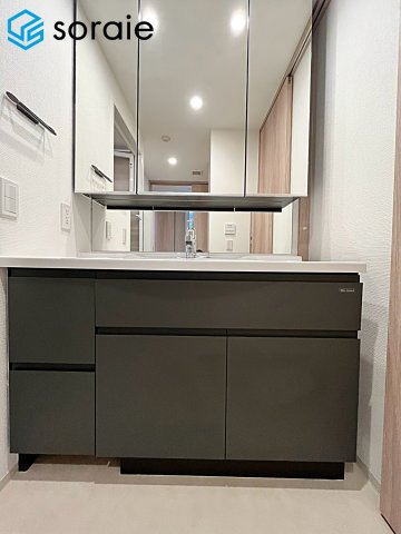 レ・ジェイド本川越コエドテラス　中古マンション　11階の独立洗面台|2026/9.26撮影