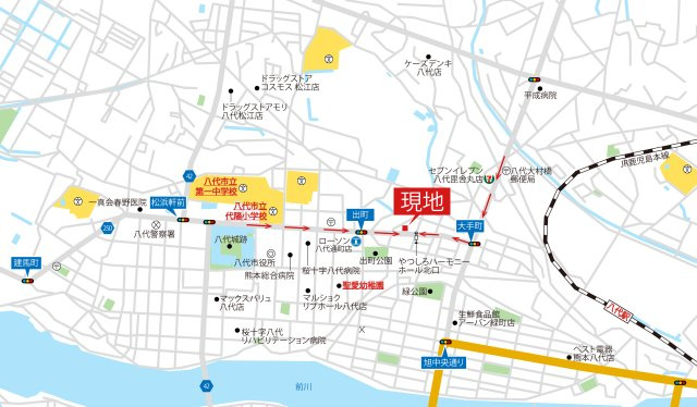 タマタウン代陽小東　2号地の地図