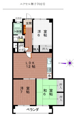 【間取り】 | エクセル舞子